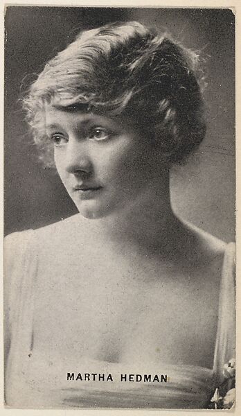Martha Hedman, from the Black and White Movie Stars series (D1), issued by the E. H. Koester Baking Company, Issued by E. H. Koester Baking Company, Baltimore, Photolithograph 