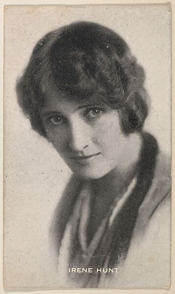Irene Hunt, from the Black and White Movie Stars series (D1), issued by the E. H. Koester Baking Company, Issued by E. H. Koester Baking Company, Baltimore, Photolithograph 