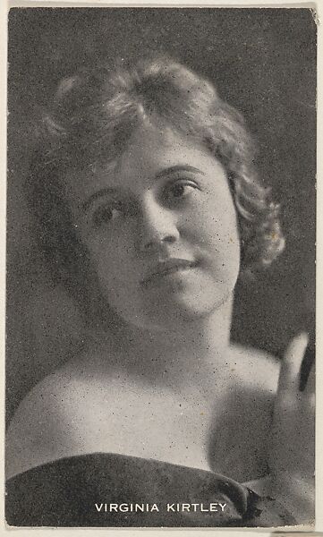 Virginia Kirtley, from the Black and White Movie Stars series (D1), issued by the E. H. Koester Baking Company, Issued by E. H. Koester Baking Company, Baltimore, Photolithograph 