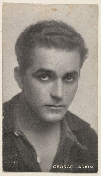 George Larkin, from the Black and White Movie Stars series (D1), issued by the E. H. Koester Baking Company, Issued by E. H. Koester Baking Company, Baltimore, Photolithograph 