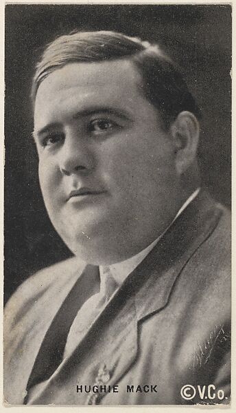 Hughie Mack, from the Black and White Movie Stars series (D1), issued by the E. H. Koester Baking Company, Issued by E. H. Koester Baking Company, Baltimore, Photolithograph 