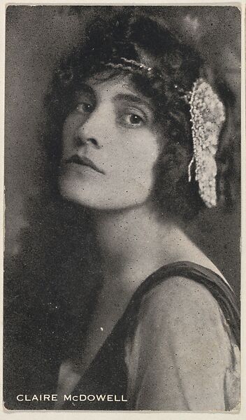 Claire McDowell, from the Black and White Movie Stars series (D1), issued by the E. H. Koester Baking Company, Issued by E. H. Koester Baking Company, Baltimore, Photolithograph 