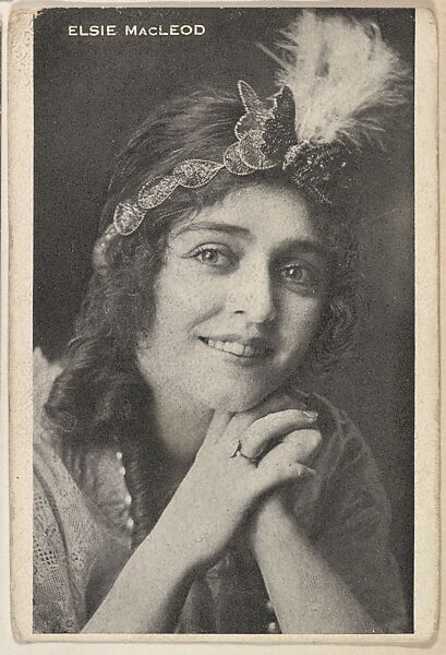 Elsie MacLeod, from the Black and White Movie Stars series (D1), issued by the E. H. Koester Baking Company, Issued by E. H. Koester Baking Company, Baltimore, Photolithograph 