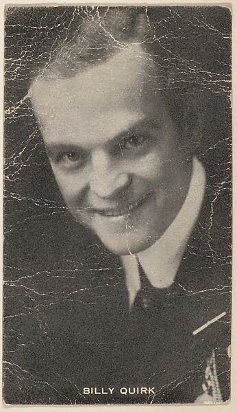 Billy Quirk, from the Black and White Movie Stars series (D1), issued by the E. H. Koester Baking Company, Issued by E. H. Koester Baking Company, Baltimore, Photolithograph 