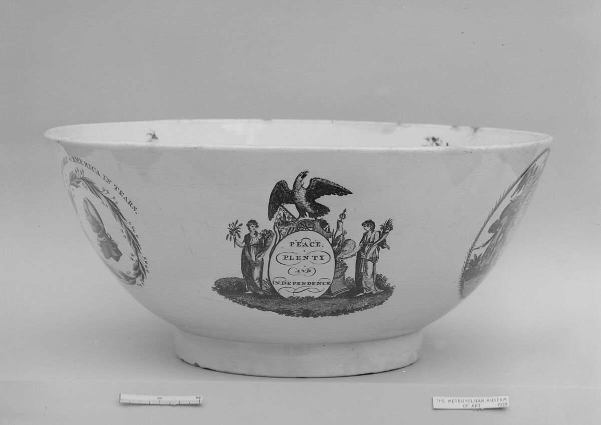 Punch Bowl, Earthenware, transfer-printed, British