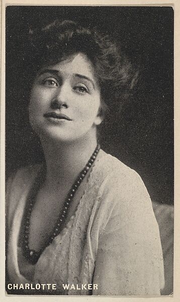 Charlotte Walker, from the Black and White Movie Stars series (D1), issued by the E. H. Koester Baking Company, Issued by E. H. Koester Baking Company, Baltimore, Photolithograph 