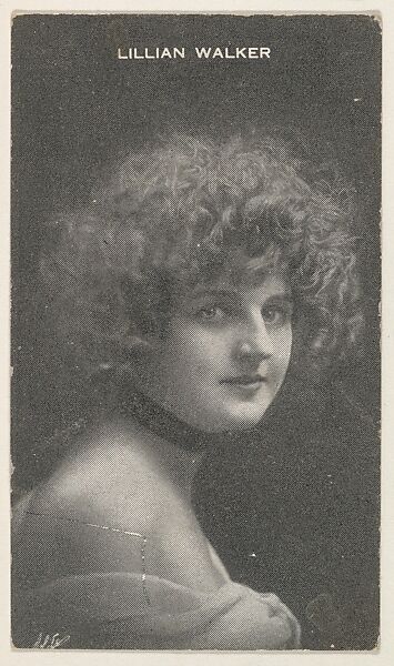 Lillian Walker, from the Black and White Movie Stars series (D1), issued by the E. H. Koester Baking Company, Issued by E. H. Koester Baking Company, Baltimore, Photolithograph 