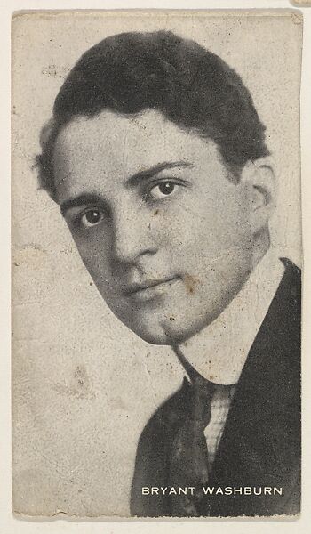 Bryant Washburn, from the Black and White Movie Stars series (D1), issued by the E. H. Koester Baking Company, Issued by E. H. Koester Baking Company, Baltimore, Photolithograph 