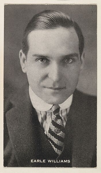 Earle Williams, from the Black and White Movie Stars series (D1), issued by the E. H. Koester Baking Company, Issued by E. H. Koester Baking Company, Baltimore, Photolithograph 