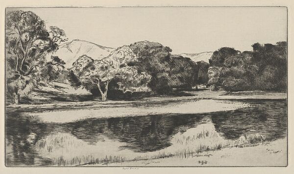 Large Pool, Ernest Haskell (American, Woodstock, Connecticut 1876–1925 West Point, Maine), Drypoint 