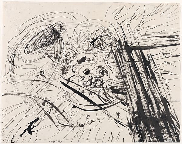 Untitled, Judit Reigl (French (born Hungary), Kapuvár 1923–2020 Marcoussis, France), Ink on paper 