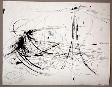 Untitled, Judit Reigl (French (born Hungary), Kapuvár 1923–2020 Marcoussis, France), Ink on paper 