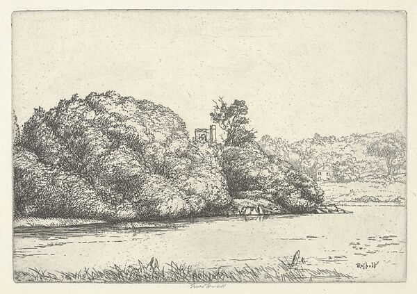 Pond and Willows, Ernest Haskell (American, Woodstock, Connecticut 1876–1925 West Point, Maine), Etching 