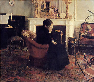 Hortensia, Fernand Khnopff (Belgian, Grembergen 1858–1921 Brussels), Oil on canvas