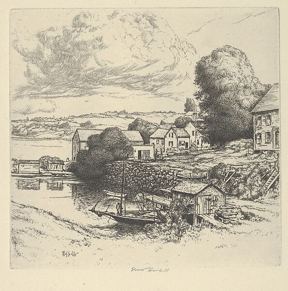 Idle Cove, Ernest Haskell (American, Woodstock, Connecticut 1876–1925 West Point, Maine), Etching and engraving 