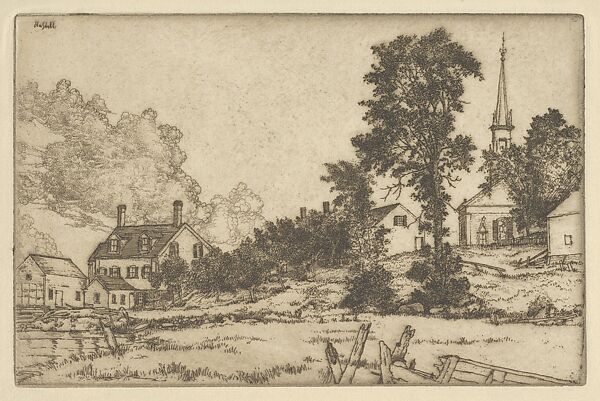 Kennebec Homestead, Ernest Haskell (American, Woodstock, Connecticut 1876–1925 West Point, Maine), Etching and engraving 
