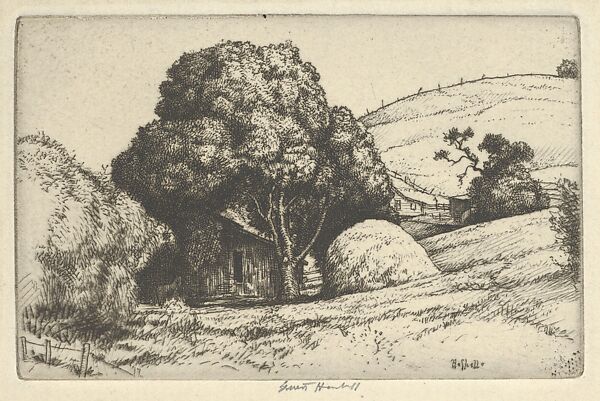Haystack, Ernest Haskell (American, Woodstock, Connecticut 1876–1925 West Point, Maine), Etching and drypoint 