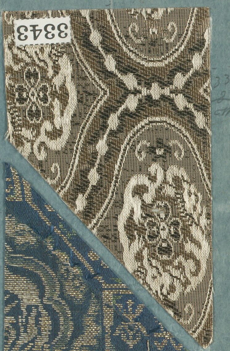 Textile Sample in Sample Book, Silk, Japan 