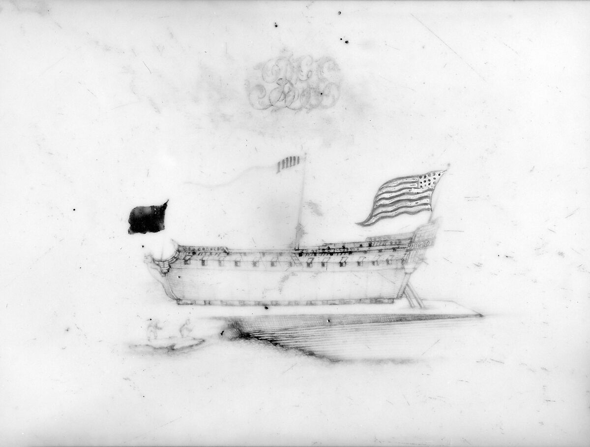 Punch Bowl, Porcelain, Chinese, for American market