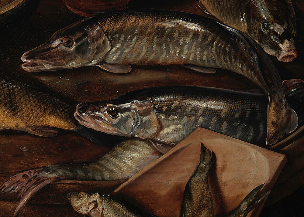 Fish Market, Joachim Beuckelaer (Netherlandish, Antwerp 1533–1575 Antwerp), Oil on Baltic oak