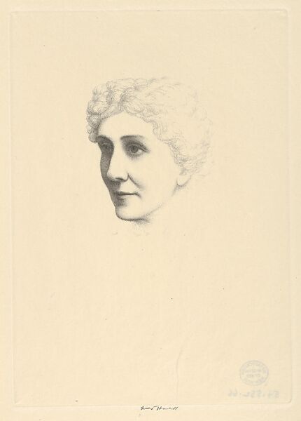 Mary Baker Eddy, Ernest Haskell (American, Woodstock, Connecticut 1876–1925 West Point, Maine), Stipple engraving 