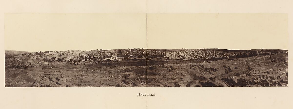 Jérusalem, Louis de Clercq (French, 1837–1901), Albumen silver print from paper negative 