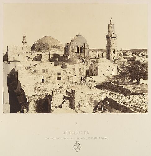 Jérusalem. État actuel du dôme, du St. Sépulcre et Minaret d'Omar