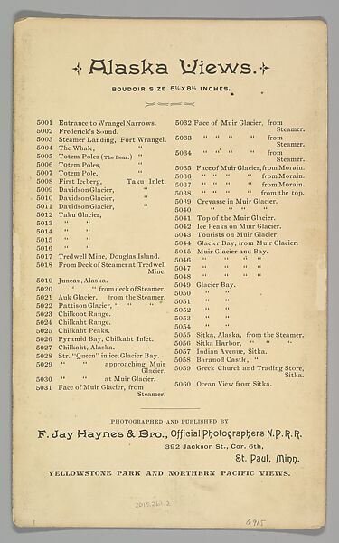 [Self-Portrait at Glacier Bay, Alaska], Frank Jay Haynes (American, 1853–1921), Albumen silver print from glass negative