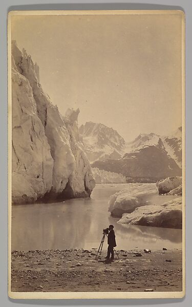 [Self-Portrait at Glacier Bay, Alaska], Frank Jay Haynes (American, 1853–1921), Albumen silver print from glass negative 