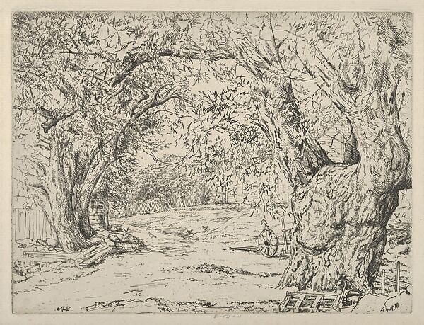 Winnegance Willows, Ernest Haskell (American, Woodstock, Connecticut 1876–1925 West Point, Maine), Etching 