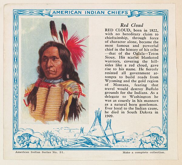 Issued by Kelley Baking Company | Red Cloud, No. 31, collector card ...