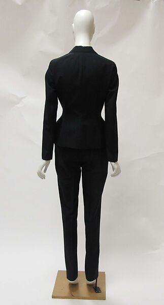 Ensemble, House of Dior (French, founded 1946), wool, silk, leather, French