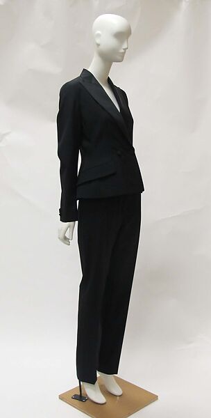 Ensemble, House of Dior (French, founded 1946), wool, silk, leather, French