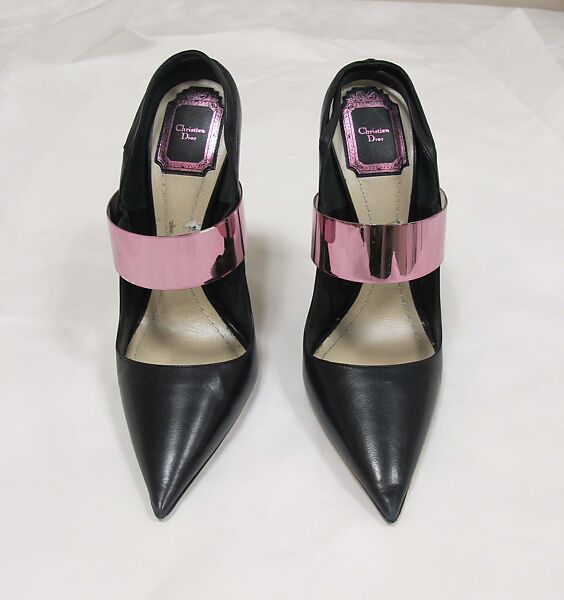 Ensemble, House of Dior (French, founded 1946), wool, silk, polyamide, elastane, leather, metal, French