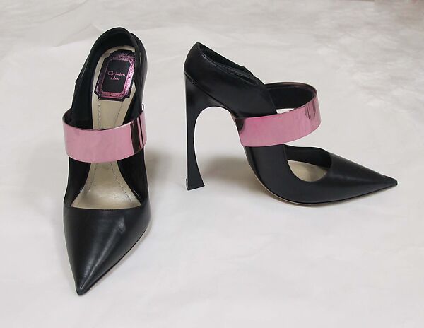 Ensemble, House of Dior (French, founded 1946), wool, silk, polyamide, elastane, leather, metal, French