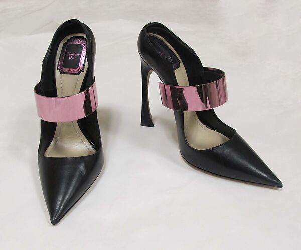 Ensemble, House of Dior (French, founded 1946), wool, silk, polyamide, elastane, leather, metal, French