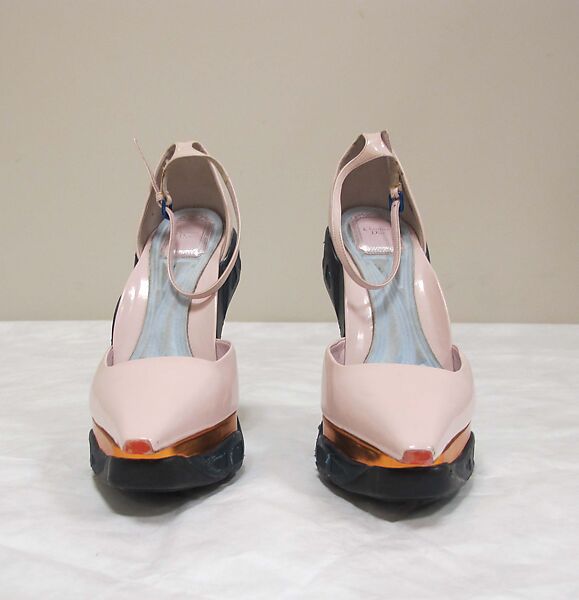 Ensemble, House of Dior (French, founded 1946), silk, leather, synthetic, metal, crocodile skin, French