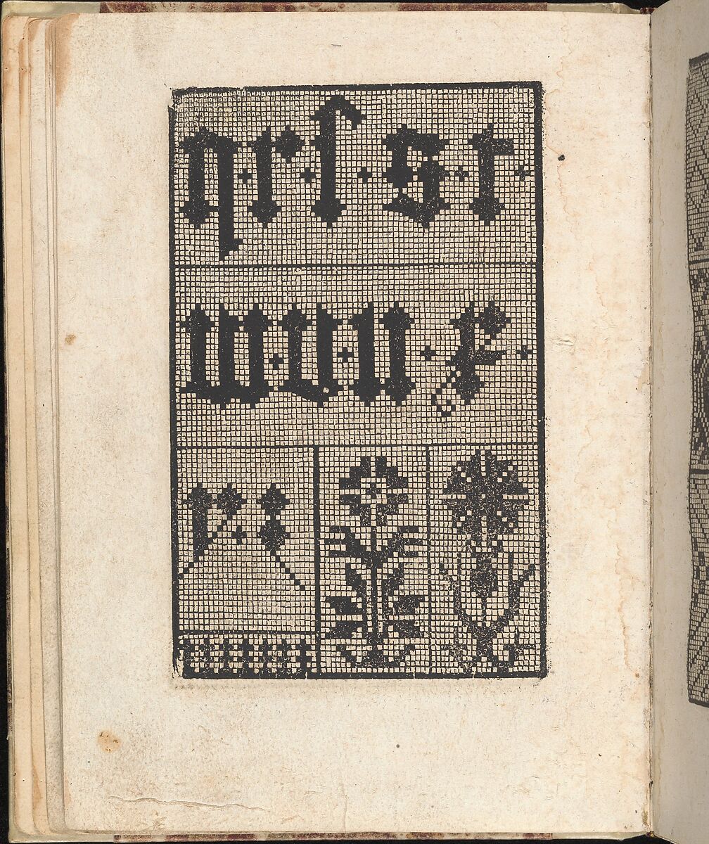 Ein new getruckt model Büchli...Page 15, verso, Johann Schönsperger the Younger (German, active 1510–30), Woodcut 