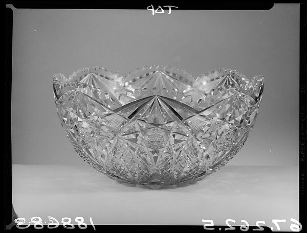 Punch Bowl, T. G. Hawkes and Company, Molded blown glass, American 