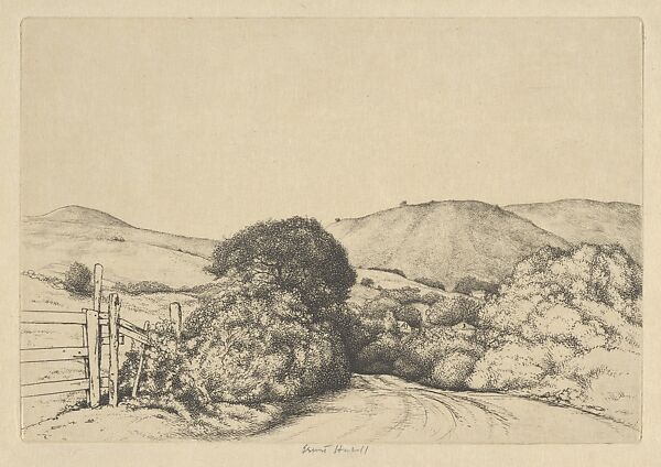 Valley Road, Ernest Haskell (American, Woodstock, Connecticut 1876–1925 West Point, Maine), Etching and engraving 