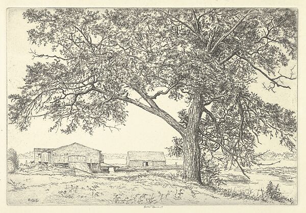 Tide Mill, Ernest Haskell (American, Woodstock, Connecticut 1876–1925 West Point, Maine), Etching 
