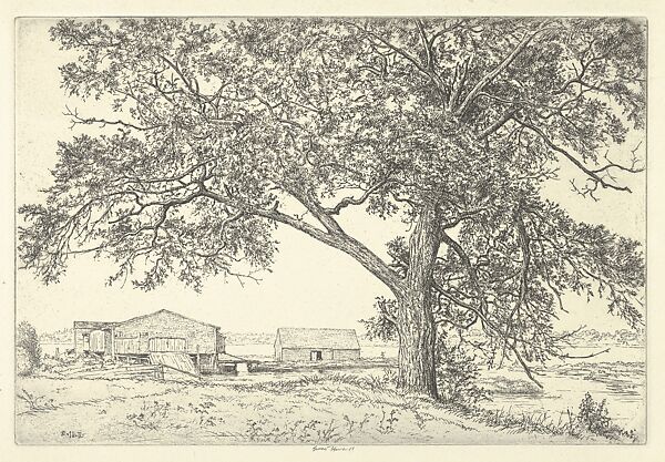 Tide Mill, Ernest Haskell (American, Woodstock, Connecticut 1876–1925 West Point, Maine), Etching 