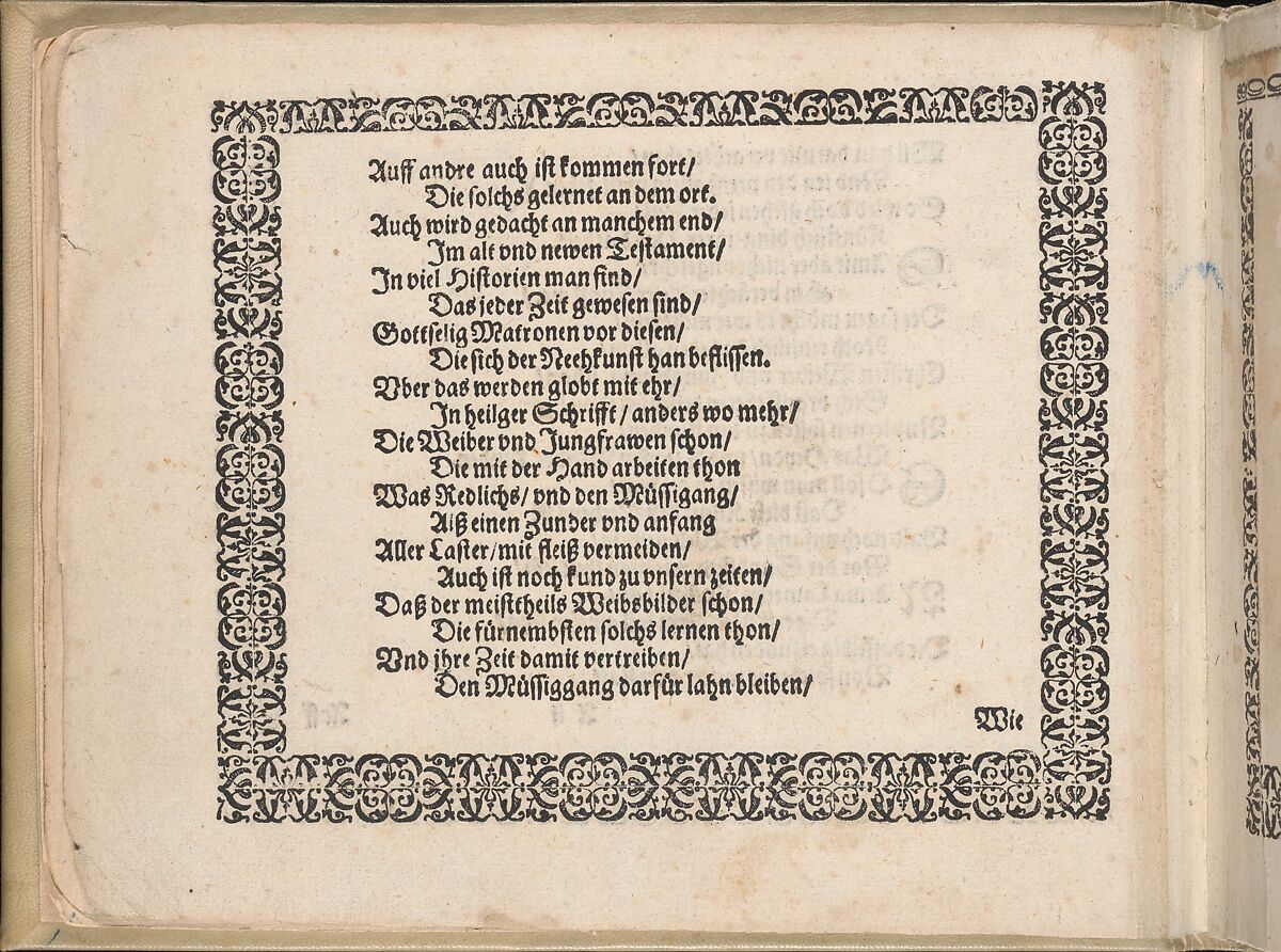 Schön Neues Modelbuch (Page 3 verso), Johann Sibmacher (German, active 1590–1611), Woodcut 