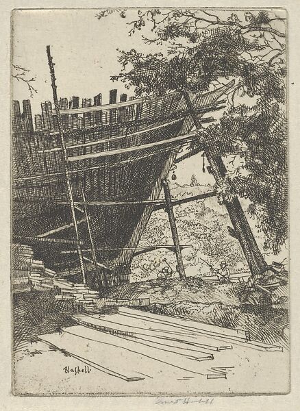 Ship's Stem, Ernest Haskell (American, Woodstock, Connecticut 1876–1925 West Point, Maine), Etching 