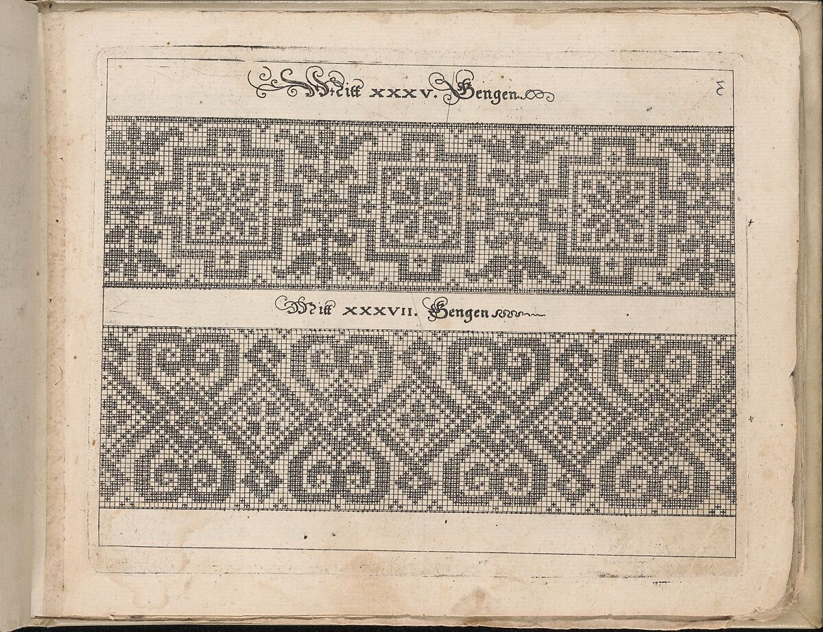 Schön Neues Modelbuch (Page 8 recto), Johann Sibmacher (German, active 1590–1611), Etching 