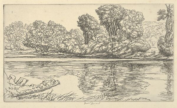 Reflections on Sheepscott, Ernest Haskell (American, Woodstock, Connecticut 1876–1925 West Point, Maine), Etching 
