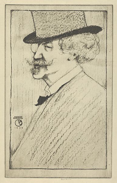 Portrait of Whistler, Ernest Haskell (American, Woodstock, Connecticut 1876–1925 West Point, Maine), Photogravure 