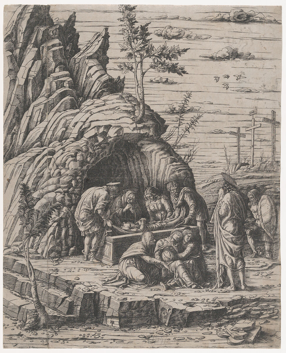 The Entombment of Christ, Possibly Simone Ardizzoni (Italian, active ca.1475), Engraving (copy) 