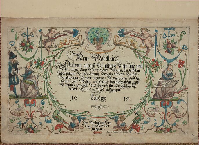 New Modelbüch (Title page, 1r)