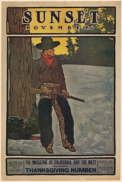 Sunset Magazine, November, Lafayette Maynard Dixon (American, 1875–1946), Lithograph 